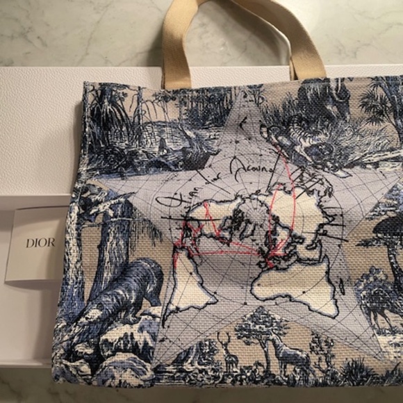 Dior Travel Around The World Tote - Picture 1 of 6